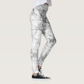 Zwart en wit modern leggings (Rechts)