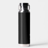 Zwart en wit | Modern monogram Waterfles (Voorkant)