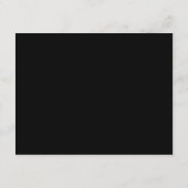 Zwart en Wit Modern Script Huwelijk Informatiekaartje (Achterkant)