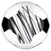 Zwart en wit modern voetbal (Gedraaid)