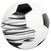 Zwart en wit modern voetbal (Drie kwart)