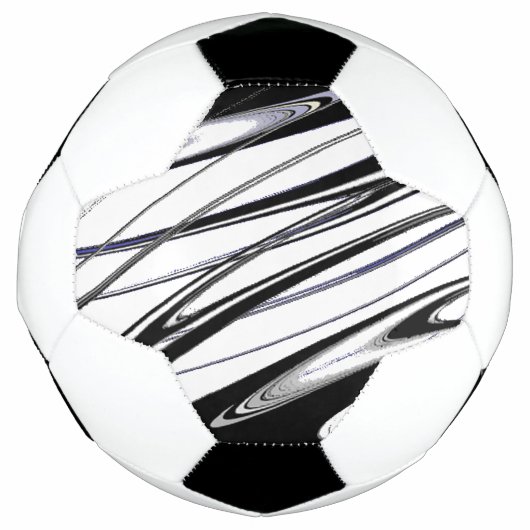 Zwart en wit modern voetbal (Voorkant)