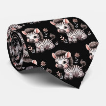 Zwart en wit moderne Kawaii cute zebra's