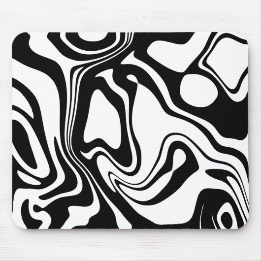 Zwart en wit muismat (Voorkant)