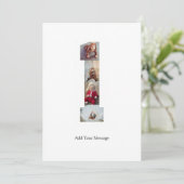 Zwart en Wit Nummer 1 Foto Collage Kaart (Staand voorkant)