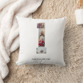 Zwart en Wit Nummer 1 Foto Collage Kussen (Deken)
