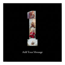 Zwart en Wit Nummer 1 Foto Collage