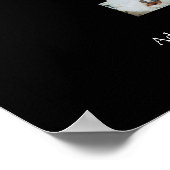 Zwart en Wit Nummer 1 Fotocollage Poster (Hoek)