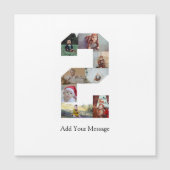 Zwart en Wit Nummer 2 Foto Collage (Voorkant)