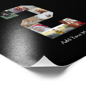 Zwart en Wit Nummer 2 Foto Collage Afdruk (Hoek)