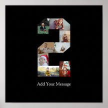 Zwart en Wit Nummer 2 Foto Collage