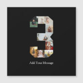 Zwart en Wit Nummer 3 Foto Collage (Voorkant)