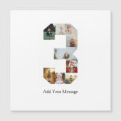 Zwart en Wit Nummer 3 Foto Collage (Voorkant)