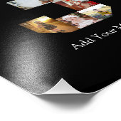 Zwart en Wit Nummer 3 Foto Collage Afdruk (Hoek)