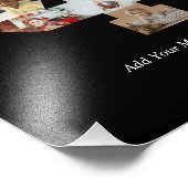 Zwart en Wit Nummer 4 Foto Collage Afdruk (Hoek)