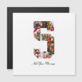 Zwart en Wit Nummer 5 Foto Collage (Voorkant / Achterkant)