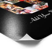 Zwart en Wit Nummer 6 Foto Collage Afdruk (Hoek)