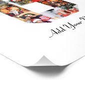 Zwart en Wit Nummer 6 Foto Collage Afdruk (Hoek)