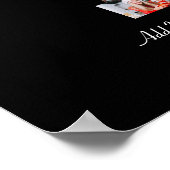 Zwart en Wit Nummer 7 Foto Collage Poster (Hoek)