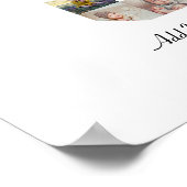 Zwart en Wit Nummer 8 Foto Collage Poster (Hoek)