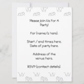 Zwart en wit olifantenpatroon. kaart (Voorkant)