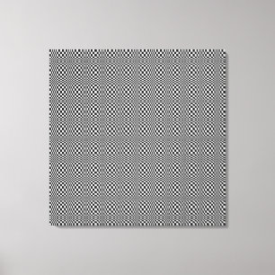 Zwart en wit omcirkelvormig blaasdoek canvas afdruk