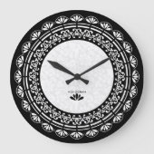Zwart en wit  ontwerp grote klok (Voorkant)