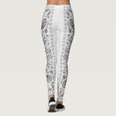 Zwart en wit ontwerp leggings (Achterkant)