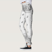 Zwart en wit ontwerp leggings (Links)