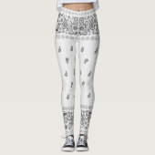 Zwart en wit ontwerp leggings (Voorkant)