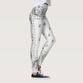 Zwart en wit ontwerp leggings (Rechts)
