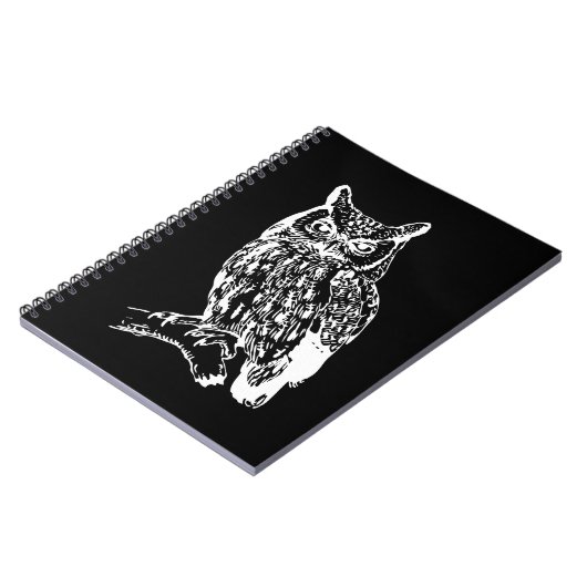 Zwart en wit ontwerp notitieboek (Linkerzijde)