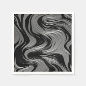 Zwart en wit ontwerp servet (Voorkant)