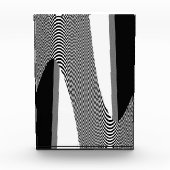 Zwart en wit ontwerp voor kunst, fotoblok (Voorkant)