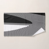 Zwart en wit ontwerp voor kunst, handdoek (Handdoek)