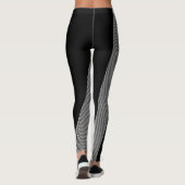 Zwart en wit ontwerp voor kunst, Leggings (Achterkant)