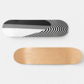Zwart en wit ontwerp voor kunst, skateboard (Horizontaal)