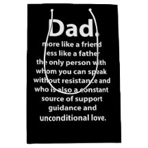 Zwart en Wit Papa Vader Citaat