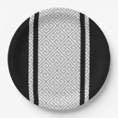 Zwart en wit papieren bordje (Voorkant)