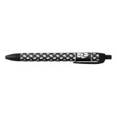 Zwart en wit patroon met aangepast monogram zwarte inkt pen (Bodem)