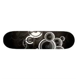 Zwart en wit persoonlijk skateboard