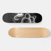 Zwart en wit persoonlijk skateboard (Horizontaal)