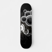 Zwart en wit persoonlijk skateboard (Voorkant)