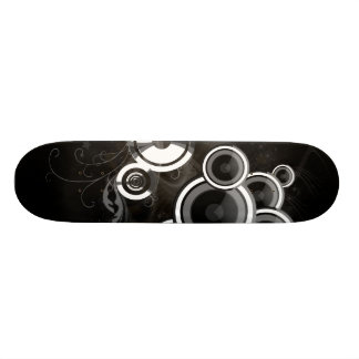 Zwart en wit persoonlijk skateboard