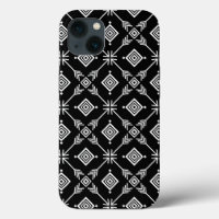 Zwart en wit pijl stam tattoo print