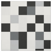 Zwart en wit Pixel-ontwerp Stof (Swatch)