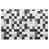 Zwart en wit Pixel-ontwerp Stof (Fat Quarter)
