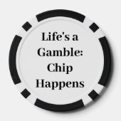 Zwart en wit poker chips (Achterkant)