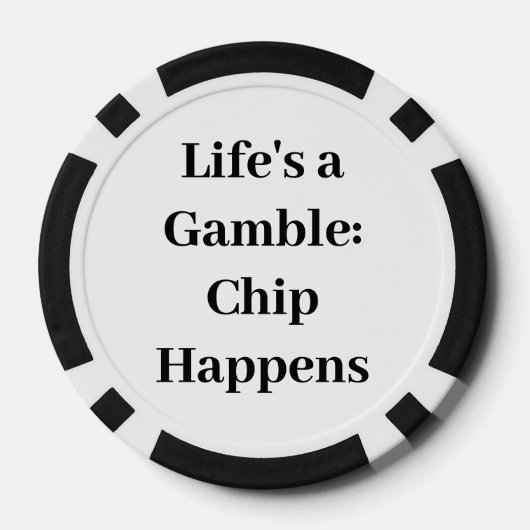 Zwart en wit poker chips (Achterkant)