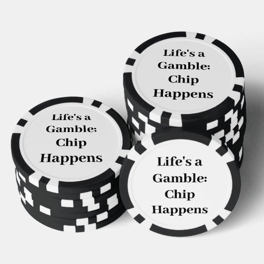 Zwart en wit poker chips (Opstapeling)